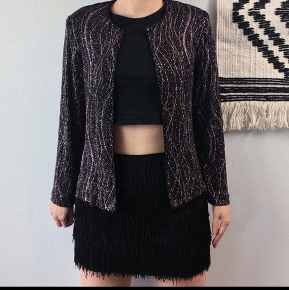 Modern Vintage Ouida Shimmery Cardigan Jacket - Picture 1 of 4